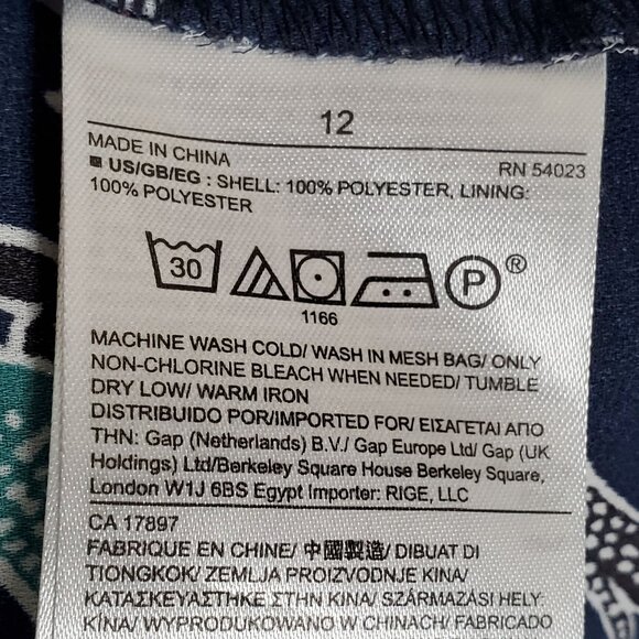 Banana Republic Size 12 Dress Ruffle Hem Floral Kimono Sleeve Country Cottage - Picture 5 of 9